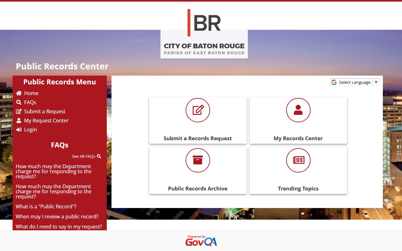 baton rouge police blotter records request portal