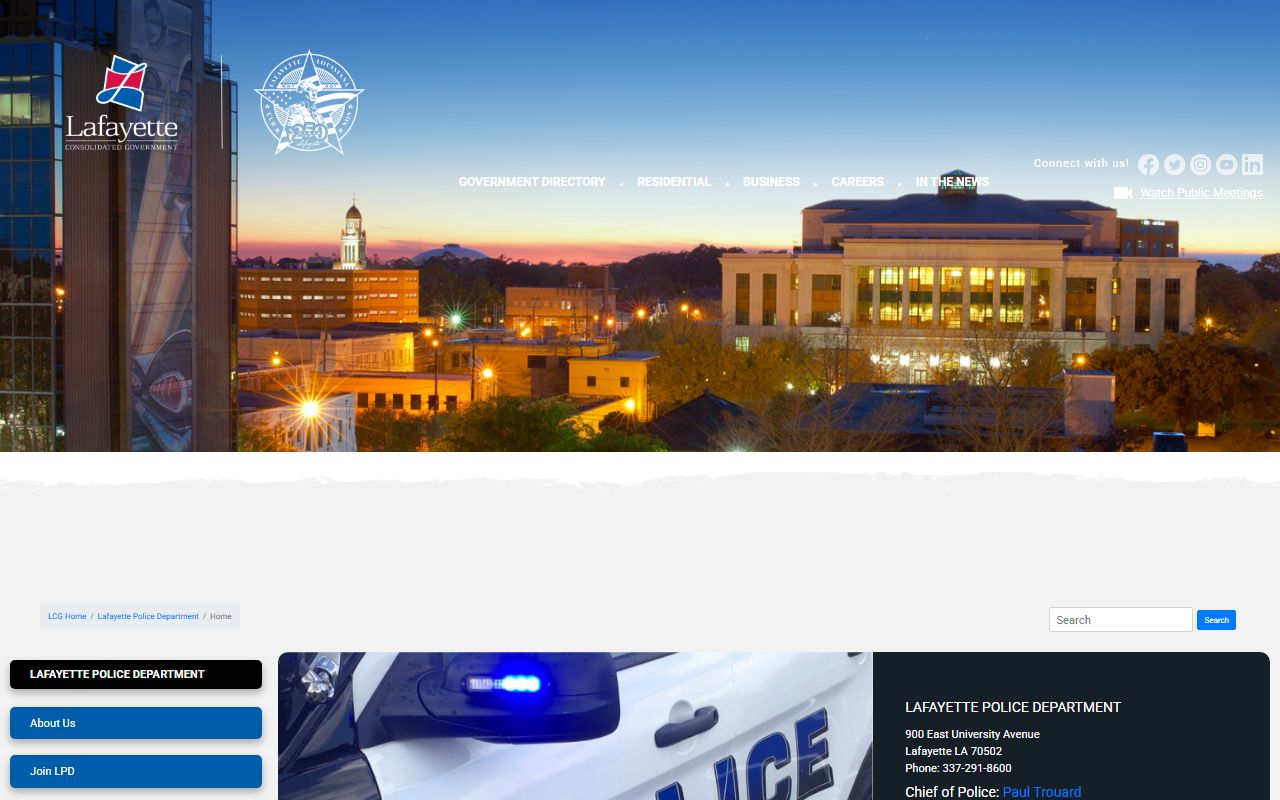 lafayette police blotter lpd department website