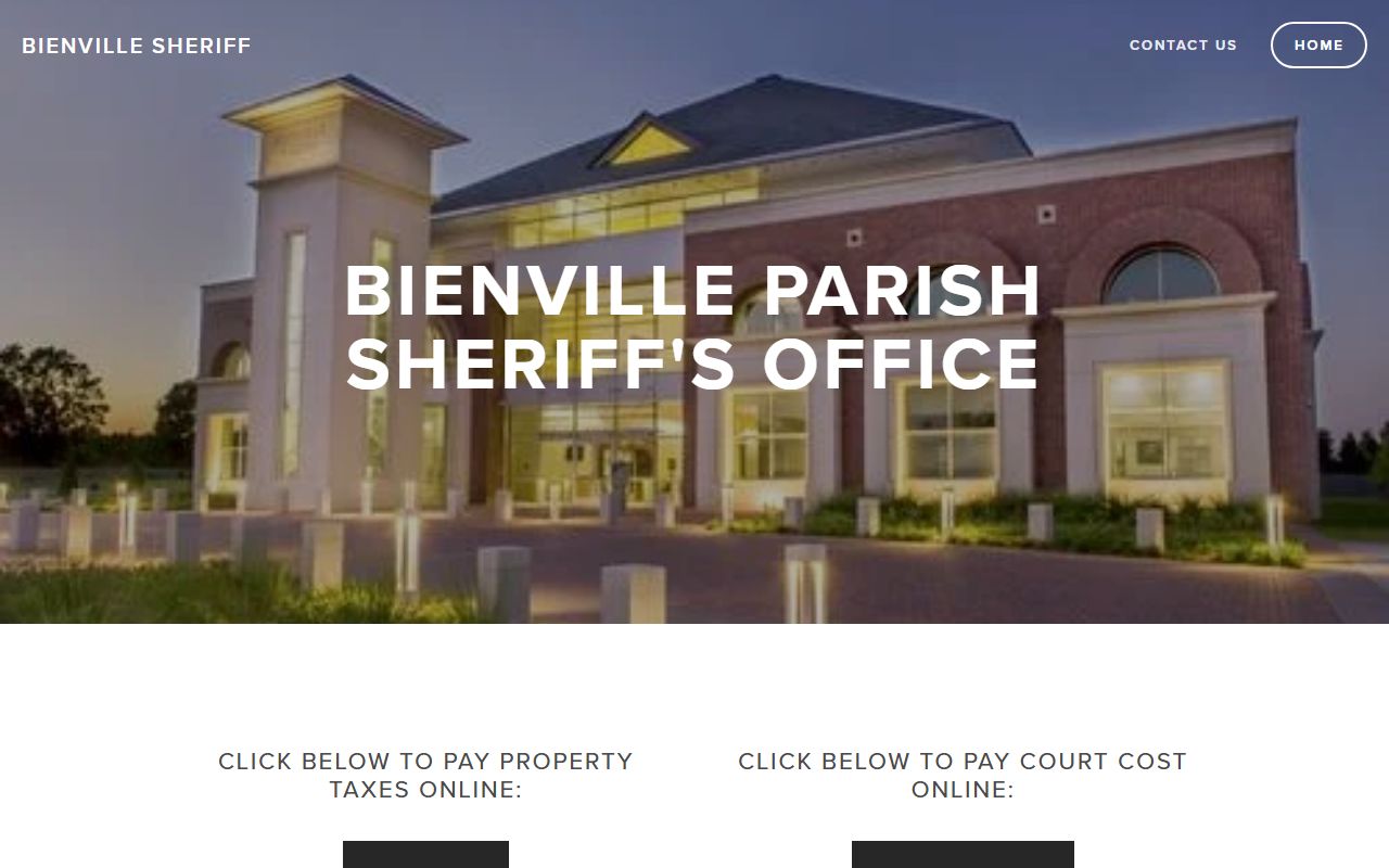 bienville parish police blotter sheriff office homepage
