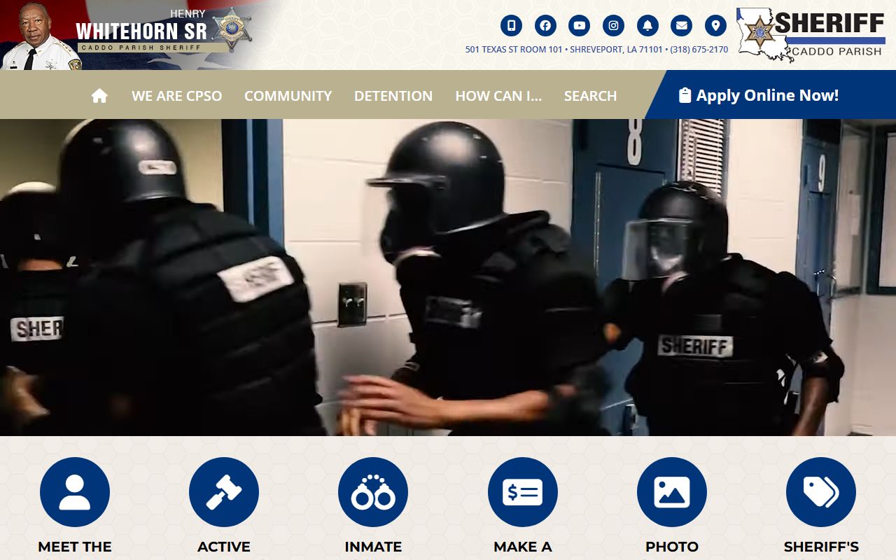 caddo parish police blotter sheriff office homepage