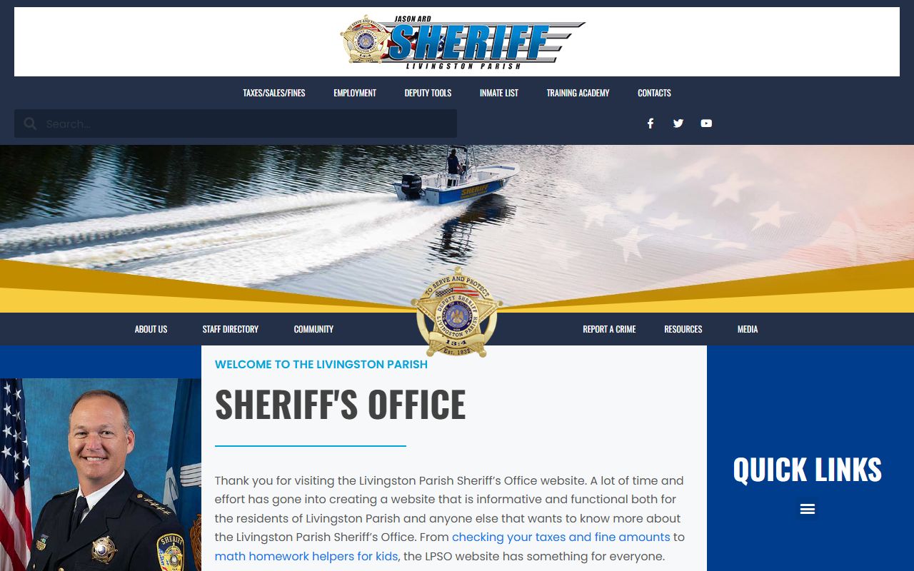 livingston parish police blotter sheriff's office homepage
